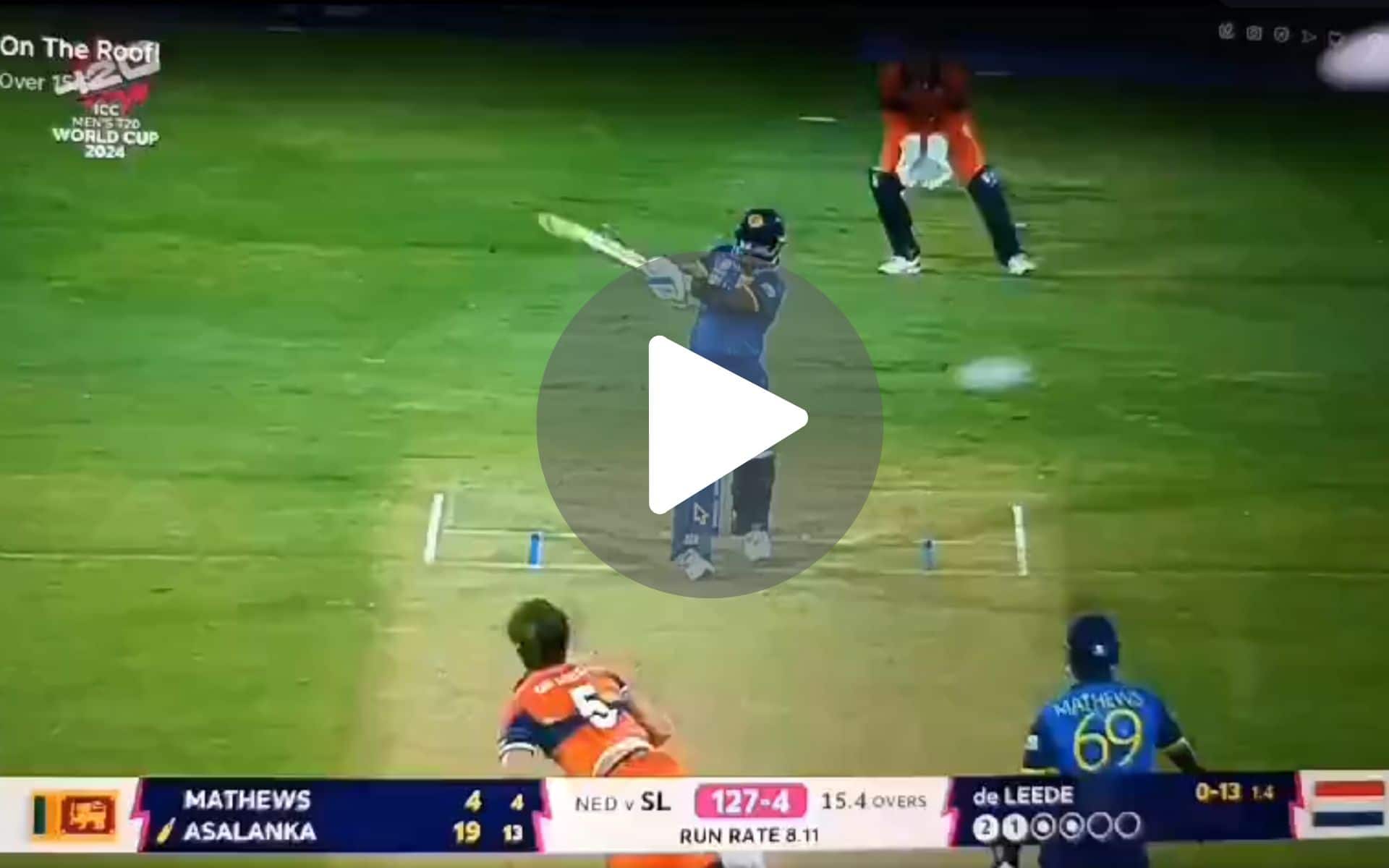 [Watch] Charith Asalanka Turns Chris Gayle As He Sends De Leede Out Of The Ground